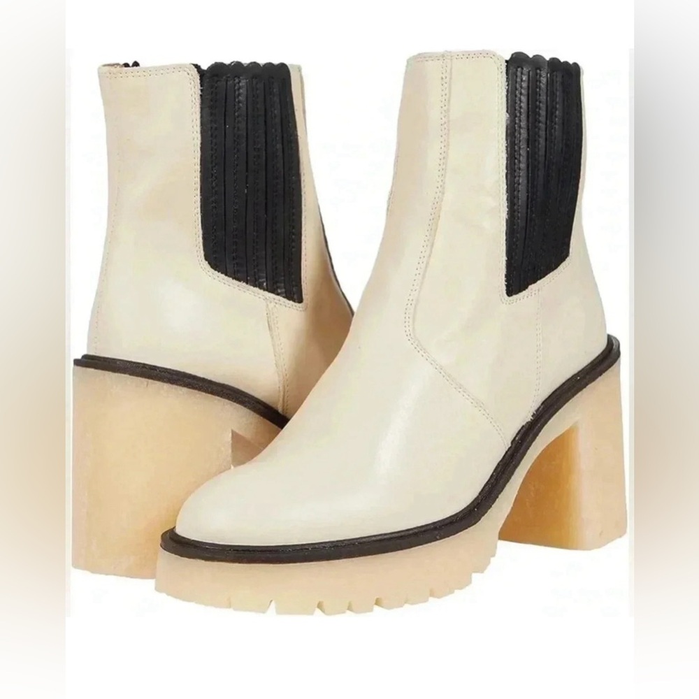 🖤FREE PEOPLE 100% Leather Boots 💖Made in Spain JAMES CHELSEA -Brand New In Box - Picture 12 of 16